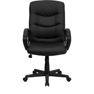 Leather office chair wayfair Clearance